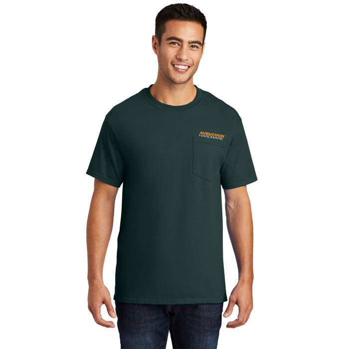 Short Sleeve 100% Cotton Pocket T-Shirt