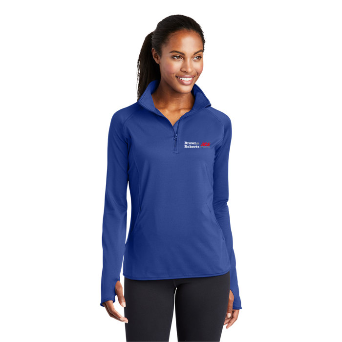 Ladies Sport-Tek Stretch 1/4-Zip Pullover