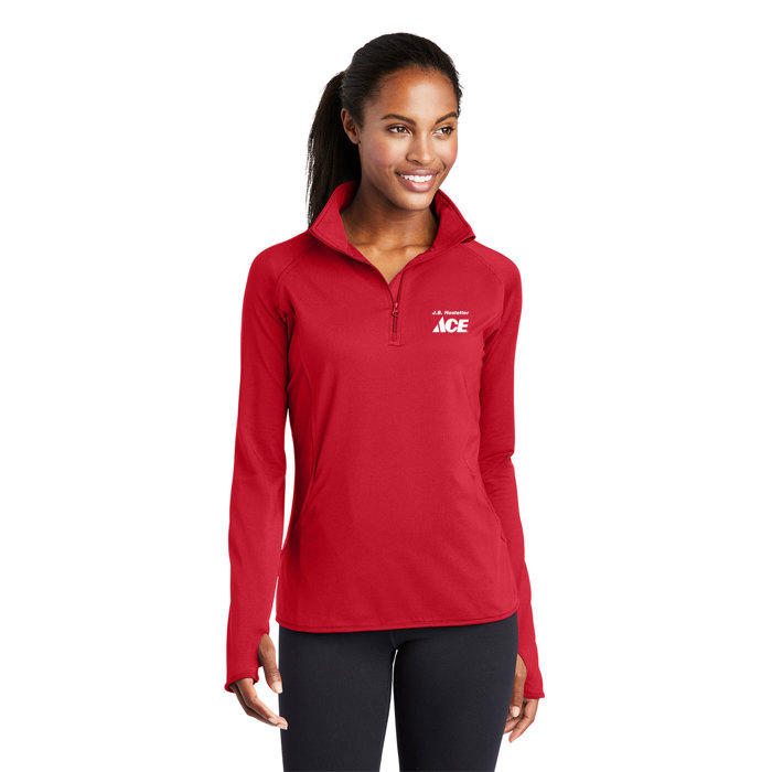 Ladies Sport-Tek Stretch 1/4-Zip Pullover