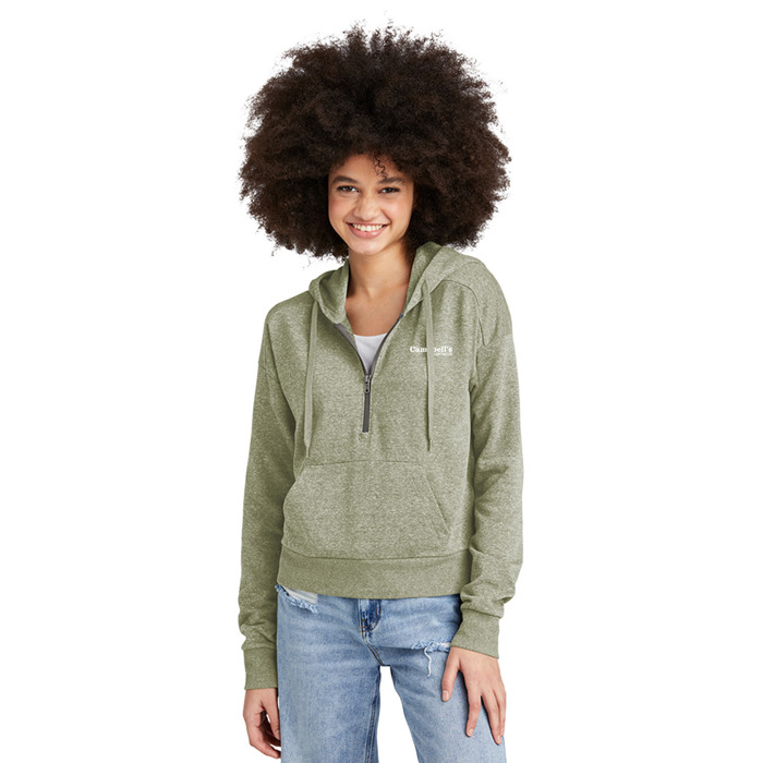 District Ladies Perfect Tri Fleece half Zip Pullover