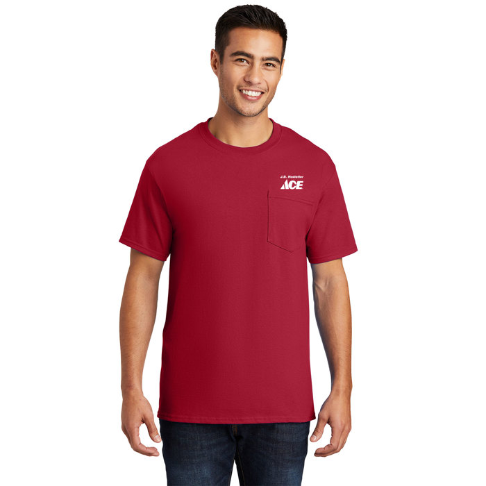 Short Sleeve 100% Cotton Pocket T-Shirt