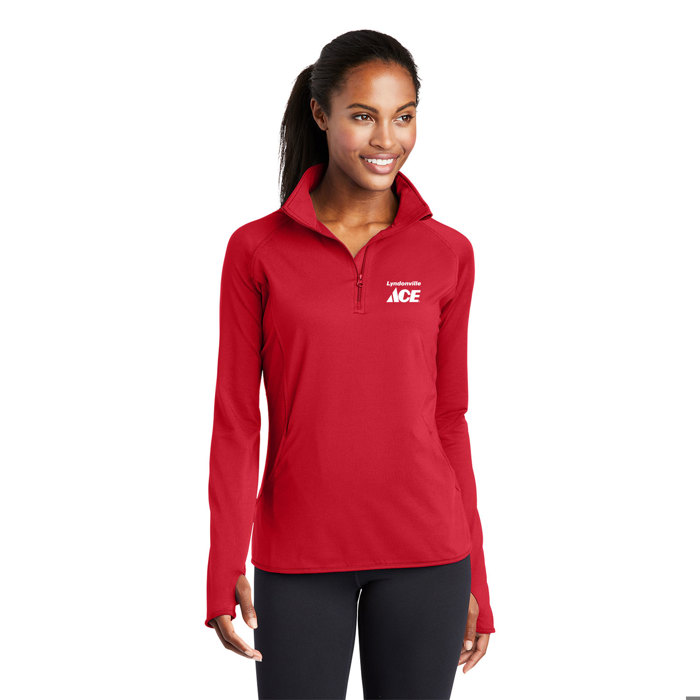 Ladies Sport-Tek Stretch 1/4-Zip Pullover
