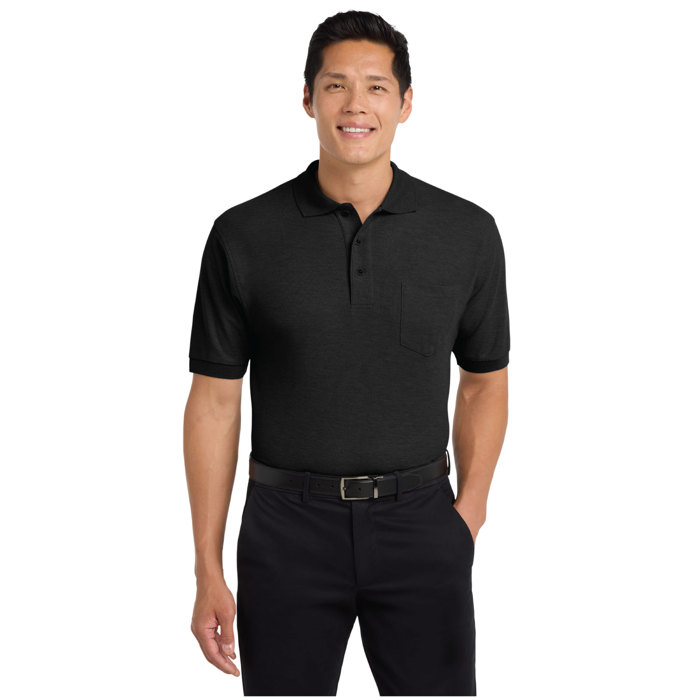 Port Authority TALL Silk Touch Polo with Pocket