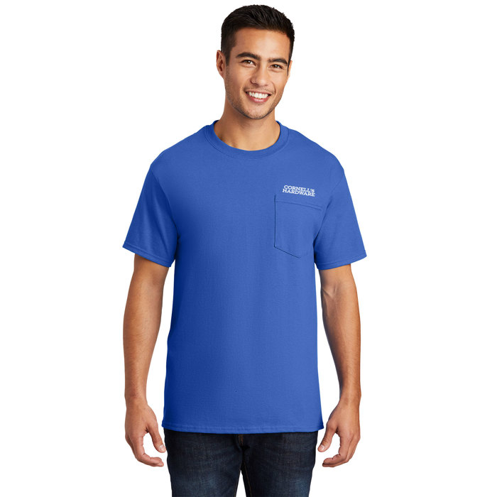Short Sleeve 100% Cotton Pocket T-Shirt