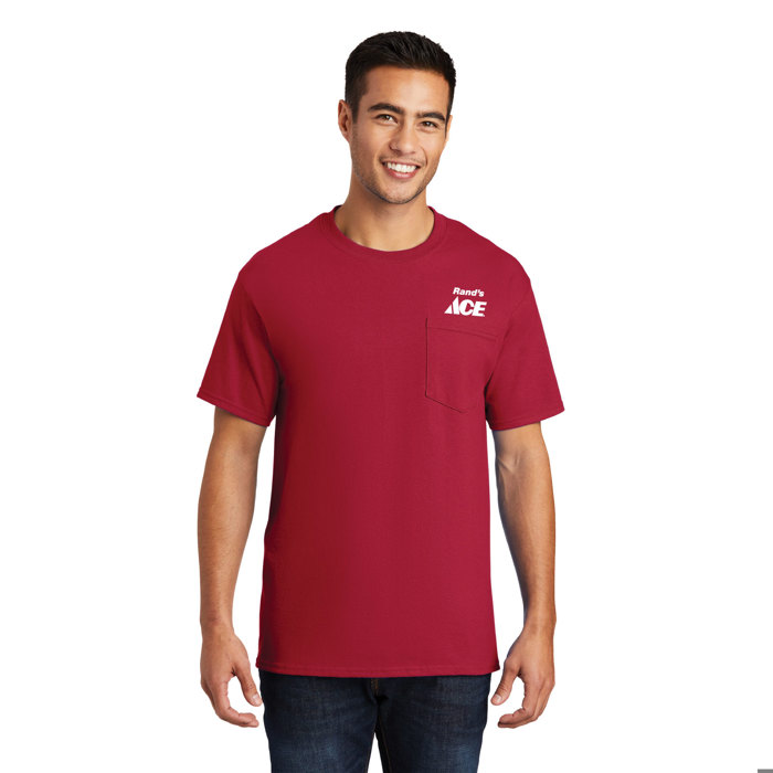 Short Sleeve 100% Cotton Pocket T-Shirt