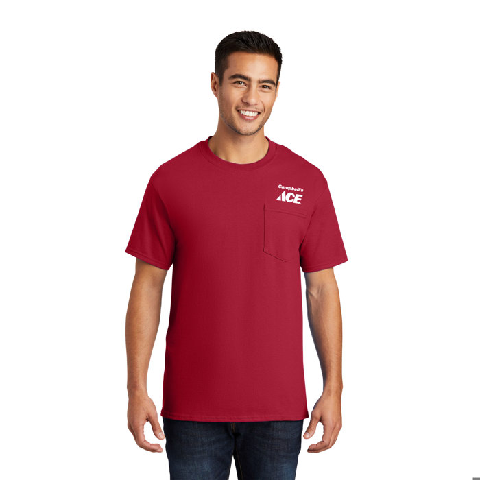 Short Sleeve 100% Cotton Pocket T-Shirt