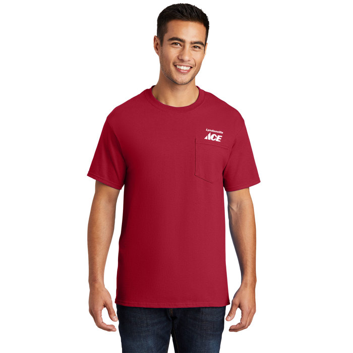 Short Sleeve 100% Cotton Pocket T-Shirt