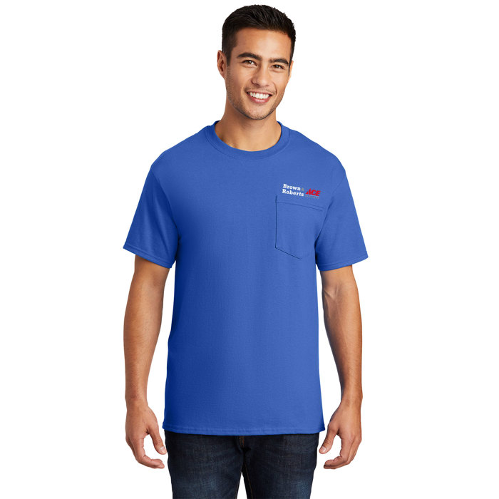Short Sleeve 100% Cotton Pocket T-Shirt