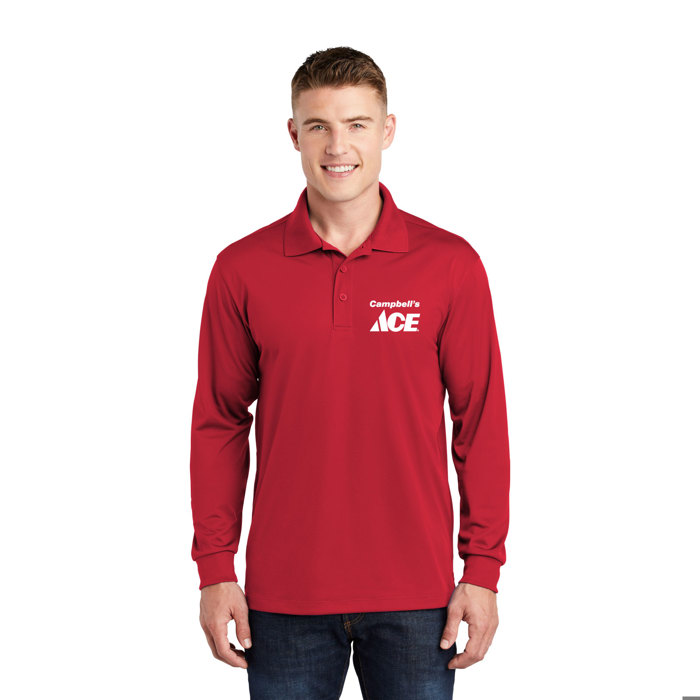 Sport-Tek Long Sleeve Micropique Sport-Wick Polo