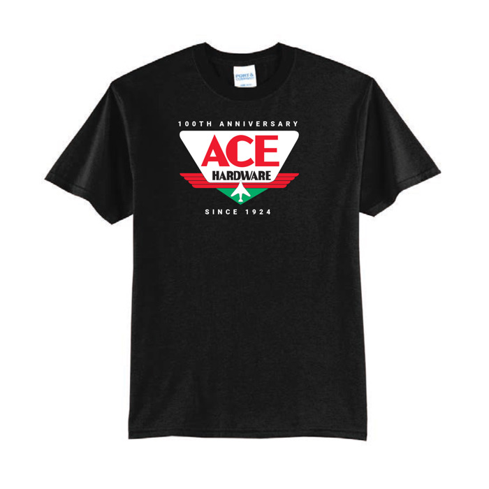 100th Anniversary Tee with Retro Red & Green Ace Hardware Logo